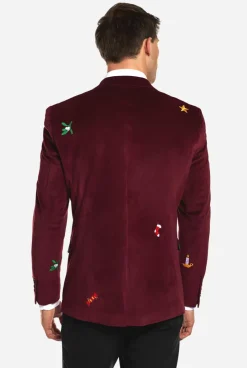 Online OppoSuits Christmas - X-Mas Icons - Deep Burgundy