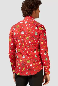 Clearance OppoSuits Christmas Doodle Red