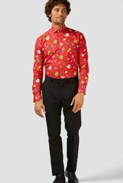 Clearance OppoSuits Christmas Doodle Red