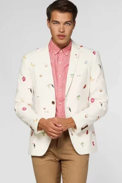 Discount OppoSuits Tropical - Summer Icons - Off White