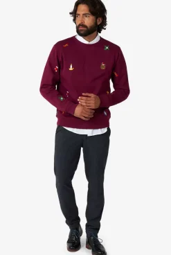 Sale OppoSuits X-Mas Icons - Burgundy